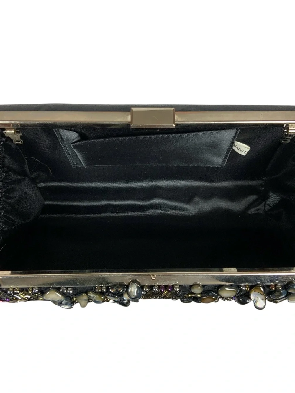 Embellished Hard-Case Evening Clutch